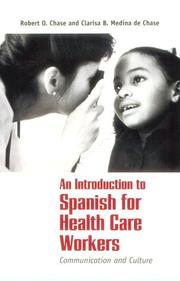 Cover of: An introduction to Spanish for health care workers