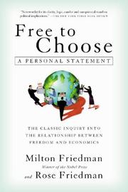 Cover of: Free to choose by Milton Friedman