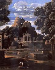 Cover of: Art and architecture in France, 1500-1700 by Anthony Blunt