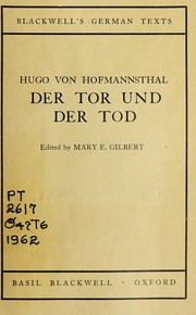 Cover of: Der Tor und der Tod by Hugo von Hofmannsthal