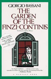 Cover of: The garden of the Finzi-Continis by Giorgio Bassani