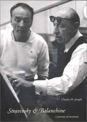 Cover of: Stravinsky and Balanchine by Charles M. Joseph