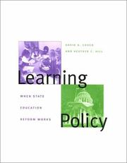 Cover of: Learning Policy: When State Education Reform Works