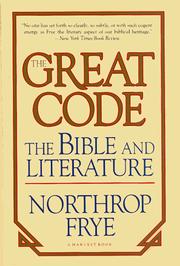 Cover of: The great code | Northrop Frye