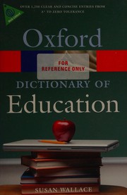Cover of: A dictionary of education