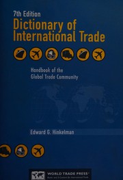 Cover of: Dictionary of International Trade