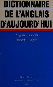 Cover of: Dictionnaire de l'anglais d'aujourd'hui: anglais-français/français-anglais