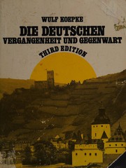 Cover of: Die Deutschen: Vergangenheit undGegenwart