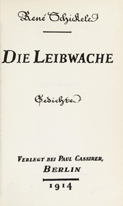 Cover of: Die Leibwache: Gedichte