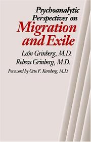 Cover of: Psychoanalytic Perspectives on Migration and Exile