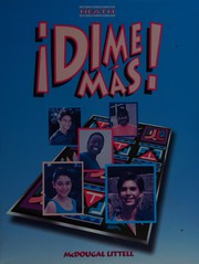 Cover of: Dime Mas by 