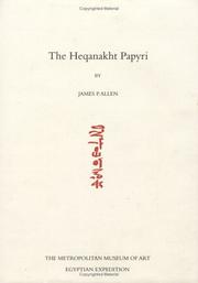 Cover of: The Heqanakht Papyri by James P. Allen