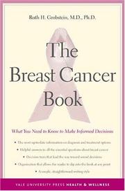 Cover of: The Breast Cancer Book by Ruth H. Grobstein