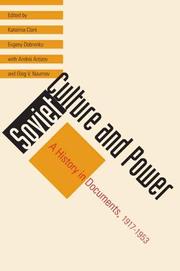 Cover of: Soviet Culture and Power by 