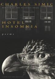 Cover of: Hotel insomnia by Charles Simic