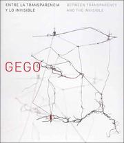 Cover of: Gego: Between Transparency and the Invisible (Houston Museum of Fine Arts)