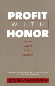 Cover of: Profit with Honor by Daniel Yankelovich, Daniel Yankelovich