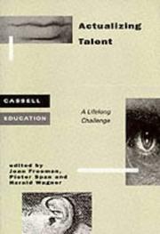 Cover of: Actualizing Talent: A Lifelong Challenge (Cassell Education)