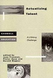 Cover of: Actualizing talent by Freeman, Joan, P. Span