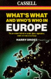 Cover of: What's what and who's who in Europe