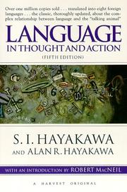 Cover of: Language in Thought and Action by S. I. Hayakawa