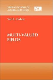 Cover of: Multi-Valued Fields (Siberian School of Algebra and Logic)