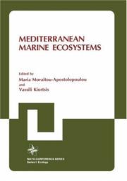 Cover of: Mediterranean marine ecosystems