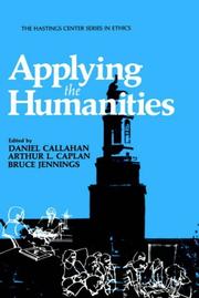 Cover of: Applying the humanities