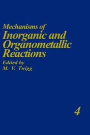 Cover of: Mechanisms of Inorganic and Organometallic Reactions Volume 4 (Mechanisms of Inorganic and Organometallic Reactions)