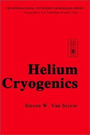 Cover of Helium cryogenics by steven w. van sciver