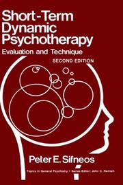 Cover of: Short-term dynamic psychotherapy by Peter E. Sifneos
