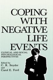 Cover of: Coping with negative life events: clinical and social psychological perspectives