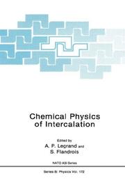 Cover of: Chemical physics of intercalation by NATO Advanced Study Institute on Chemical Physics of Intercalation (1987 Castéra-Verduzan, France)
