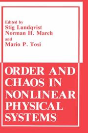 Cover of: Order and chaos in nonlinear physical systems