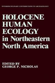 Cover of: Holocene human ecology in northeastern North America