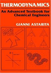 Cover of: Thermodynamics: an advanced textbook for chemical engineers