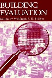 Cover of: Building evaluation