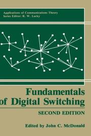 Cover of: Fundamentals of digital switching