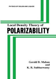 Cover of: Local density theory of polarizability