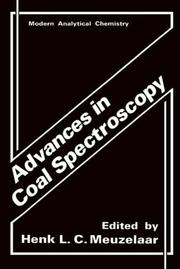 Cover of: Advances in coal spectroscopy