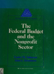 Cover of: The federal budget and the nonprofit sector