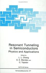 Cover of: Resonant tunneling in semiconductors by NATO Advanced Research Workshop on Resonant Tunneling in Semiconductors: Physics and Applications (1990 San Lorenzo del Escorial, Spain)