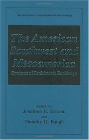 Cover of: The American Southwest and Mesoamerica by Jonathon E. Ericson, Timothy G. Baugh