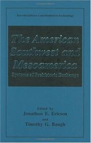 Cover of: The American Southwest and Mesoamerica: Systems of Prehistoric Exchange (Interdisciplinary Contributions to Archaeology)