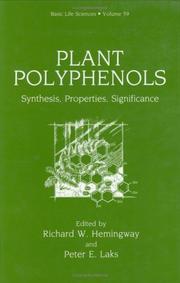 Cover of: Plant polyphenols by Peter Edward Laks, Susan J. Branham