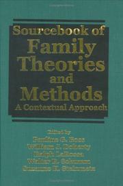 Cover of: Sourcebook of Family Theories and Methods | 