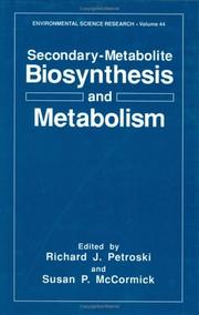 Cover of: Secondary-metabolite biosynthesis and metabolism | 