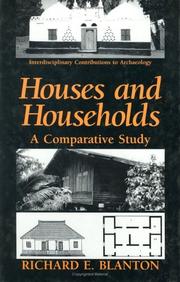 Cover of: Houses and Households: A Comparative Study (Interdisciplinary Contributions to Archaeology)