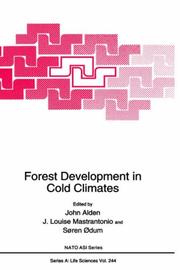 Cover of: Forest development in cold climates