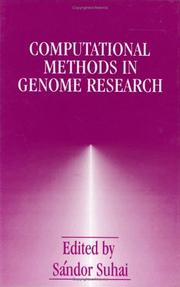 Cover of: Computational methods in genome research by edited by Sándor Suhai.